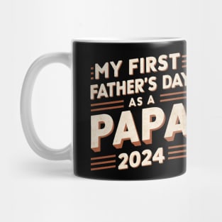 First Time Dad Est 2024 Fathers Day Mug